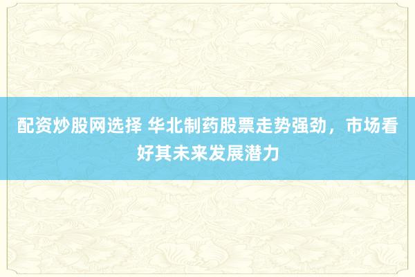 配资炒股网选择 华北制药股票走势强劲，市场看好其未来发展潜力